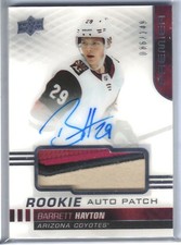Barrett Hayton 2019-20 Premier Rookie Patch Auto 86/149 Arizona Coyotes