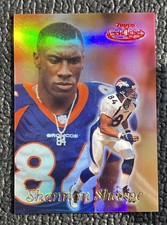 🔥SHANNON SHARPE 1999 TOPPS GOLD LABEL CLASS 1 RED REFRACTOR #d /100!🔥BRONCOS