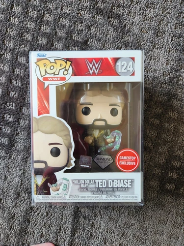 Funko Pop WWE Ted DiBiase #124 Diamond Collection Gamestop Exclusive W/Protector
