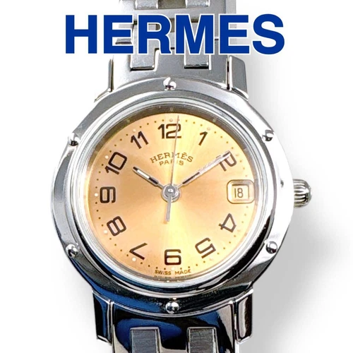 HERMÈS Un regalo per te Hermes HERMES Clipper CL4.210 arancione orologio da donna