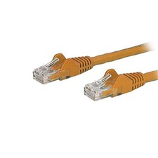 StarTech 20ft Orange Cat6 Patch Cable with Snagless RJ45 Connectors - Long
