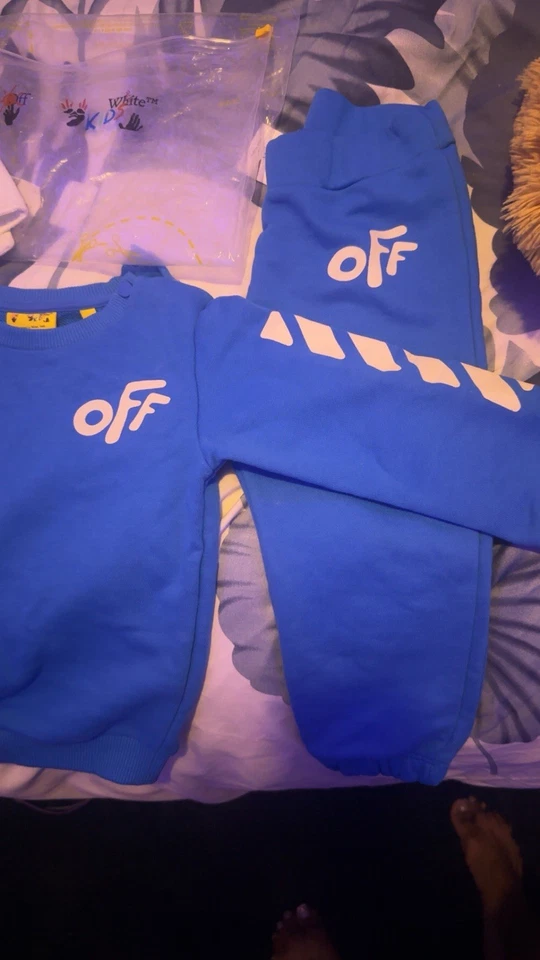 2T OFFWHITE 2peice 男宝宝正品(带防尘袋)二手完好 — 第 3/3 张图片