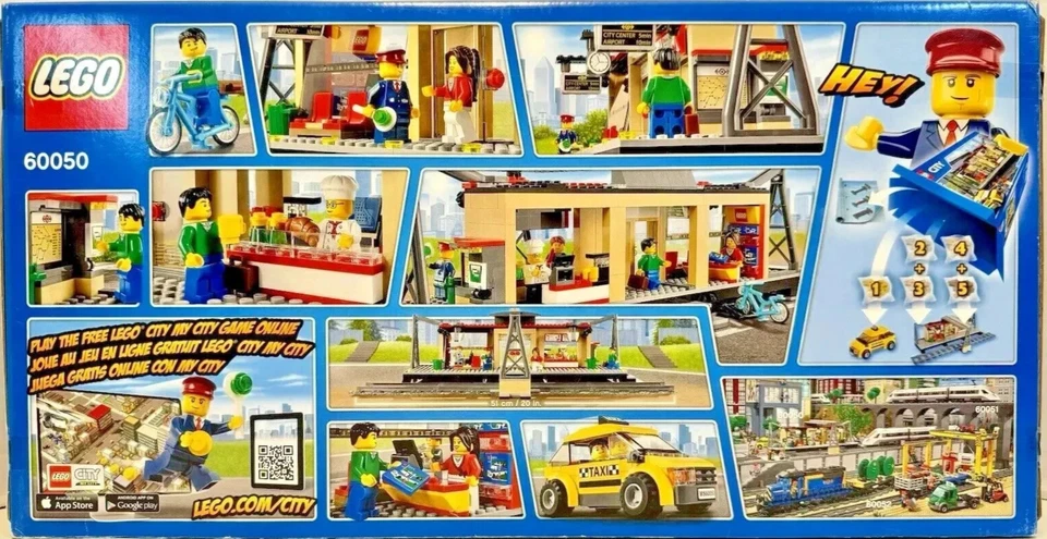 LEGO (60050) City: Train Station - New Sealed Retired Car Town Building Modular - Image 2 of 4