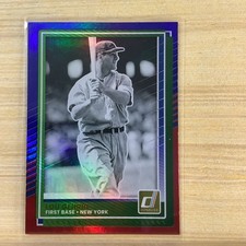 2025 Panini Donruss - Lou Gehrig #55 Red & Blue A-51