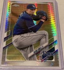 2021 Topps Chrome #43- BLAKE SNELL Prism Refractor SP! Padres!