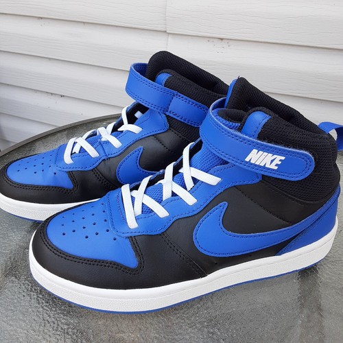 Nike Mid Court Borough Shoes Kids Sz.2y/Royal Blue-Black/DM8873-01/2021/Game | eBay