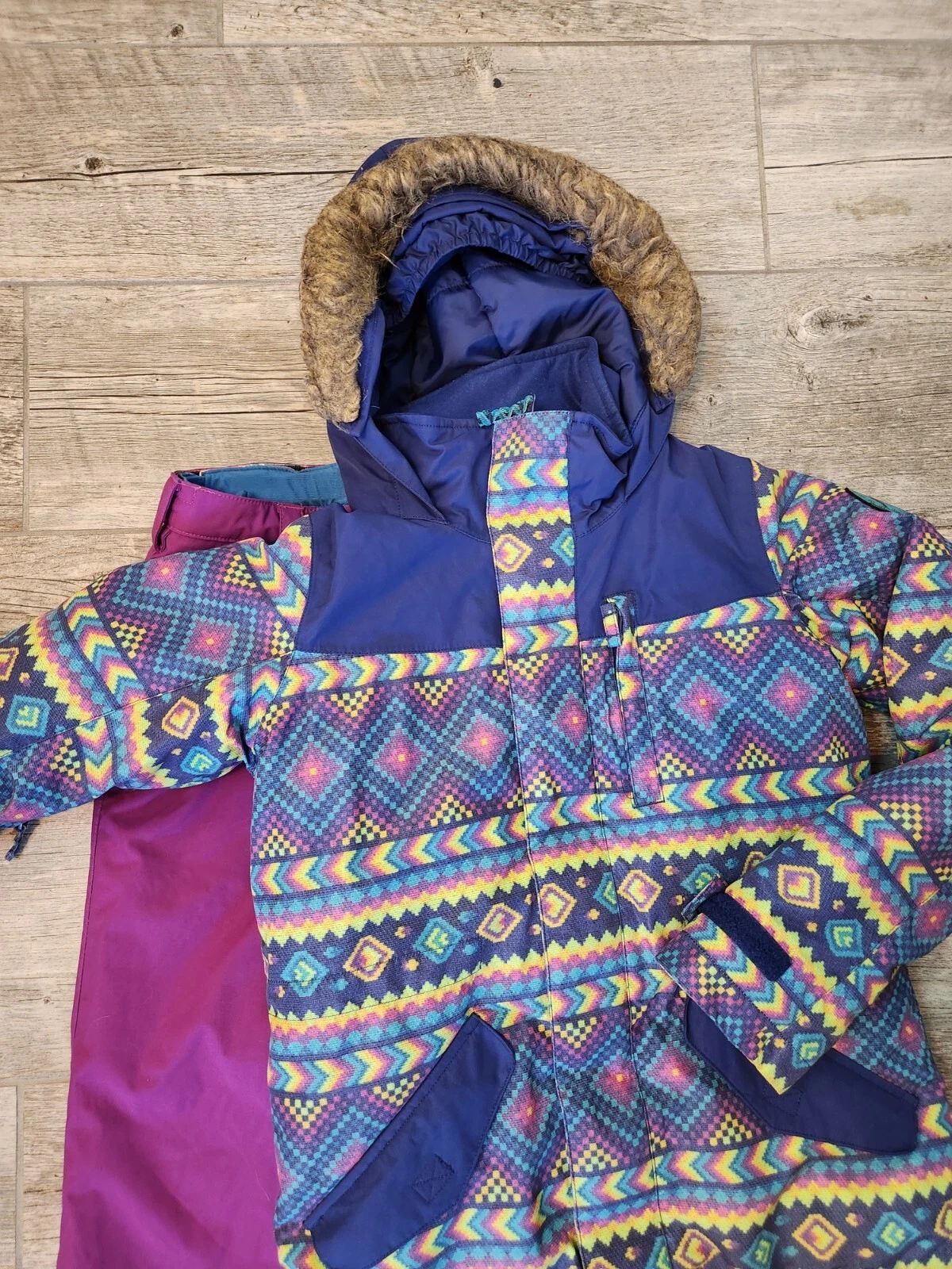burton dryride hooded ski snowsuit jacket