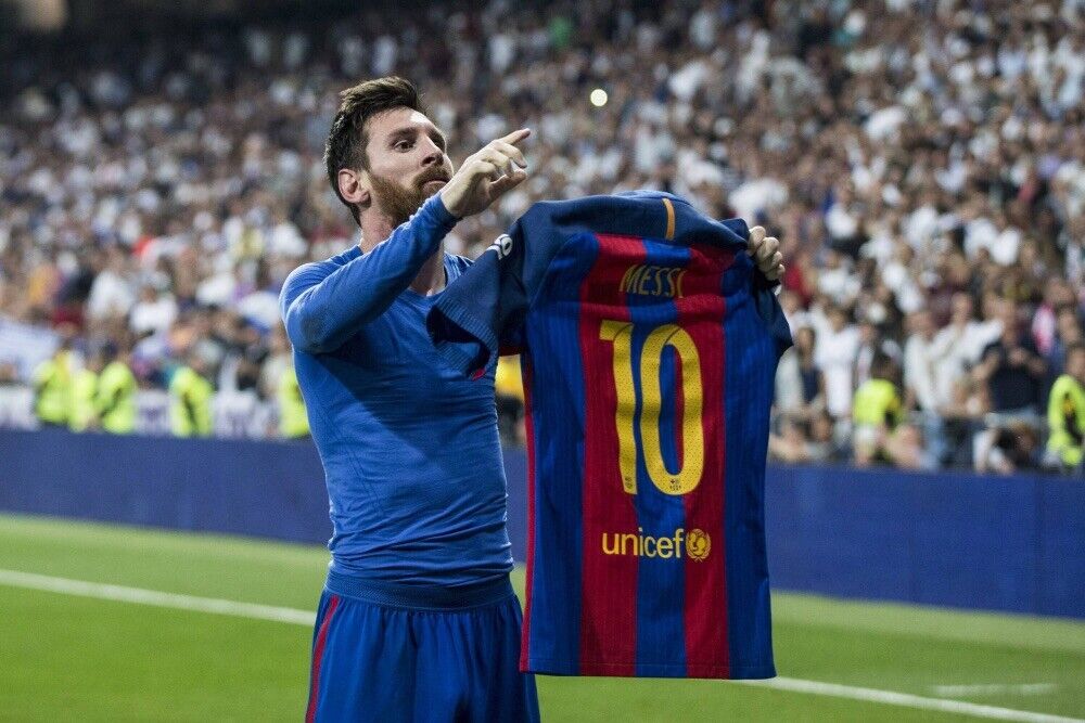 2016/17 Barcelona Home Jersey #10 Messi Small Nike Long 2016/17 Barcelona Home Jersey #10 Messi Small Nike Long
