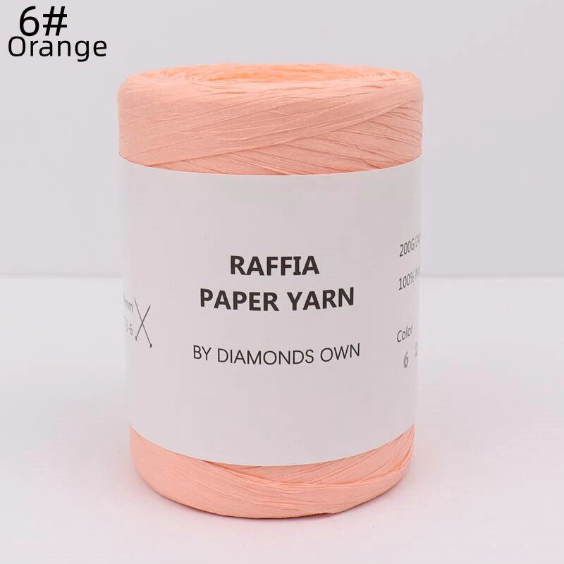 DIY knitting thread Paper Hand 240M Hat/Bag Natural Fiber knitting Crochet - Image 3 of 4