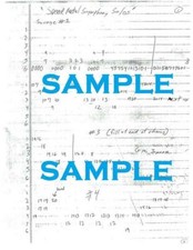 Genuine Marty Friedman Handwritten Lessons Tabs Cacophony Megadeth Tablature