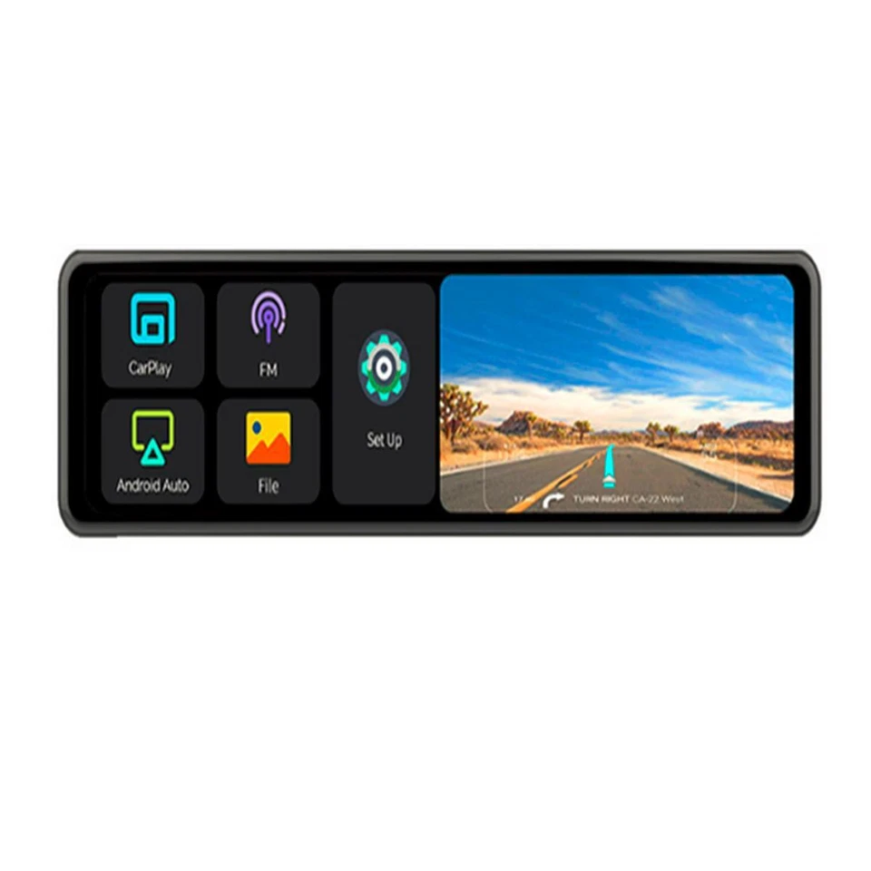 HD Pantalla Táctil Dash Cam Coche DVR Grabadora de Video Carplay Android Auto WIFI FM GPS Foto 2 de 4