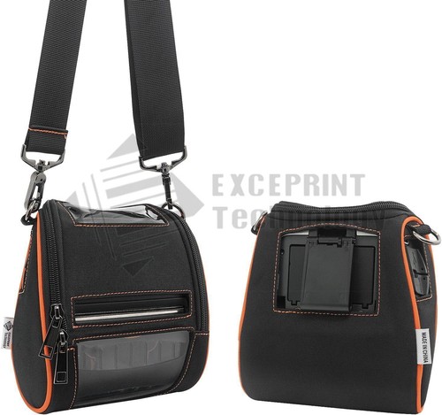 Soft Carrying Case Holster with Shoulder Strap Belt Clip for Zebra ZQ520 ZQ521 - Picture 7 of 8
