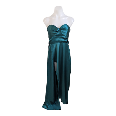 green emerald velvet dress ELLE ZEITOUNE - GIA DRESS