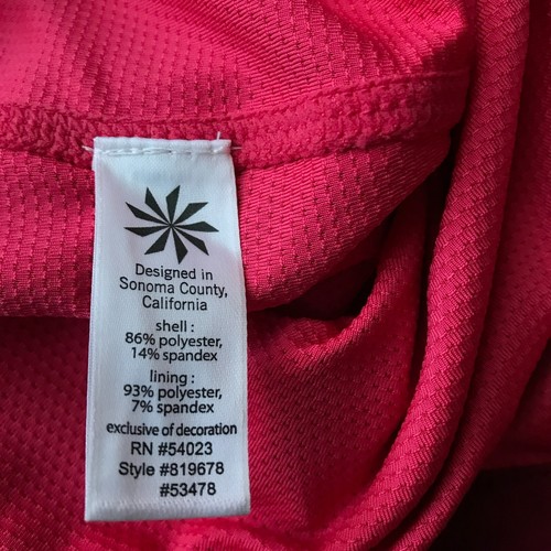 Athleta roter Active Skort Rock Damen 6 Taschen Reißverschluss gefüttert Tennis Laufen - Bild 18 von 18