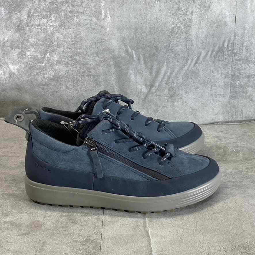 Ecco Women's Marine Yak Nubuck Soft Tred Zip Gore-Tex Sneakers