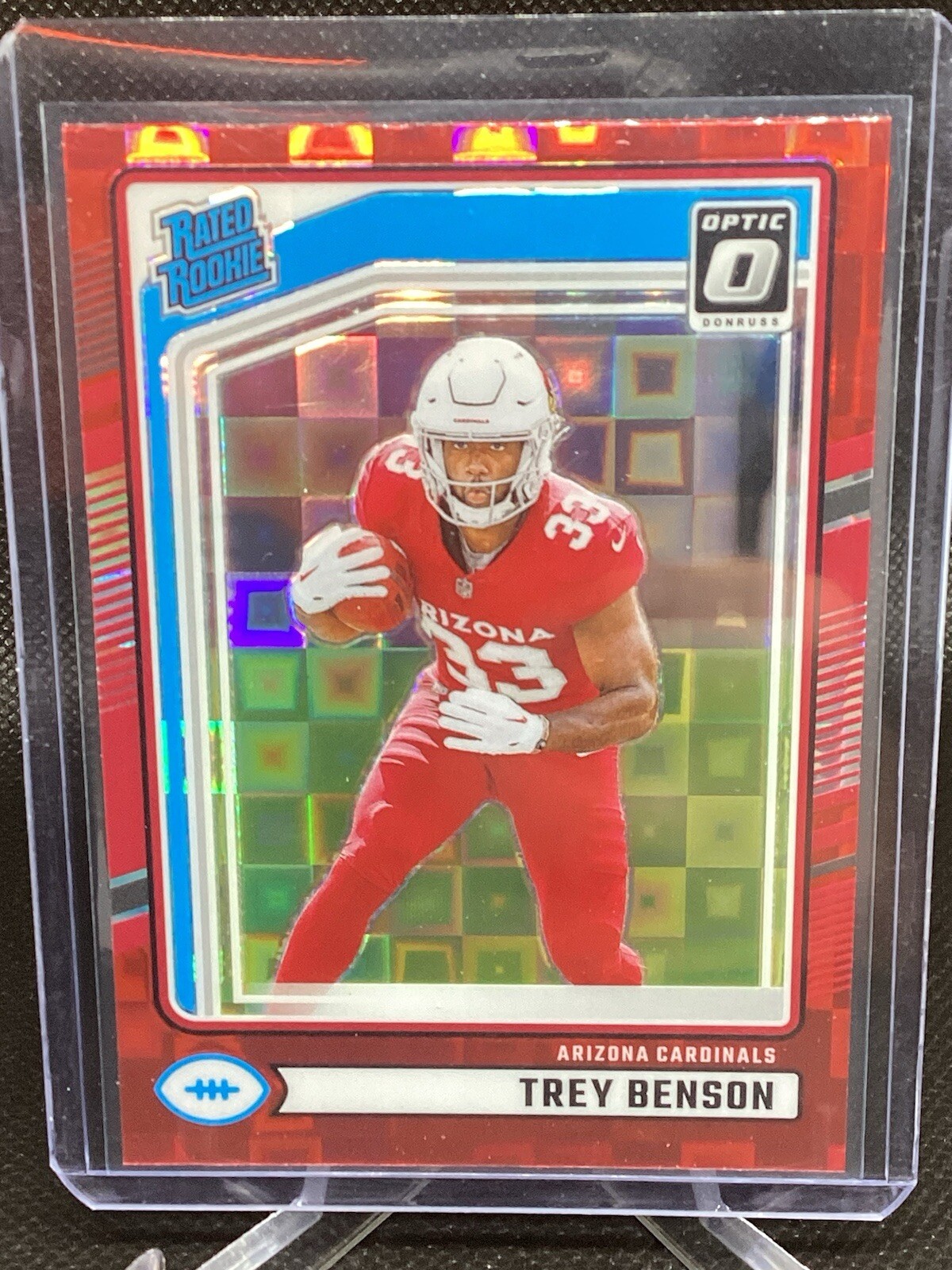 TREY BENSON 2024 Donruss Optic Preview Rated Rookie RED PANDORA PRIZM #326