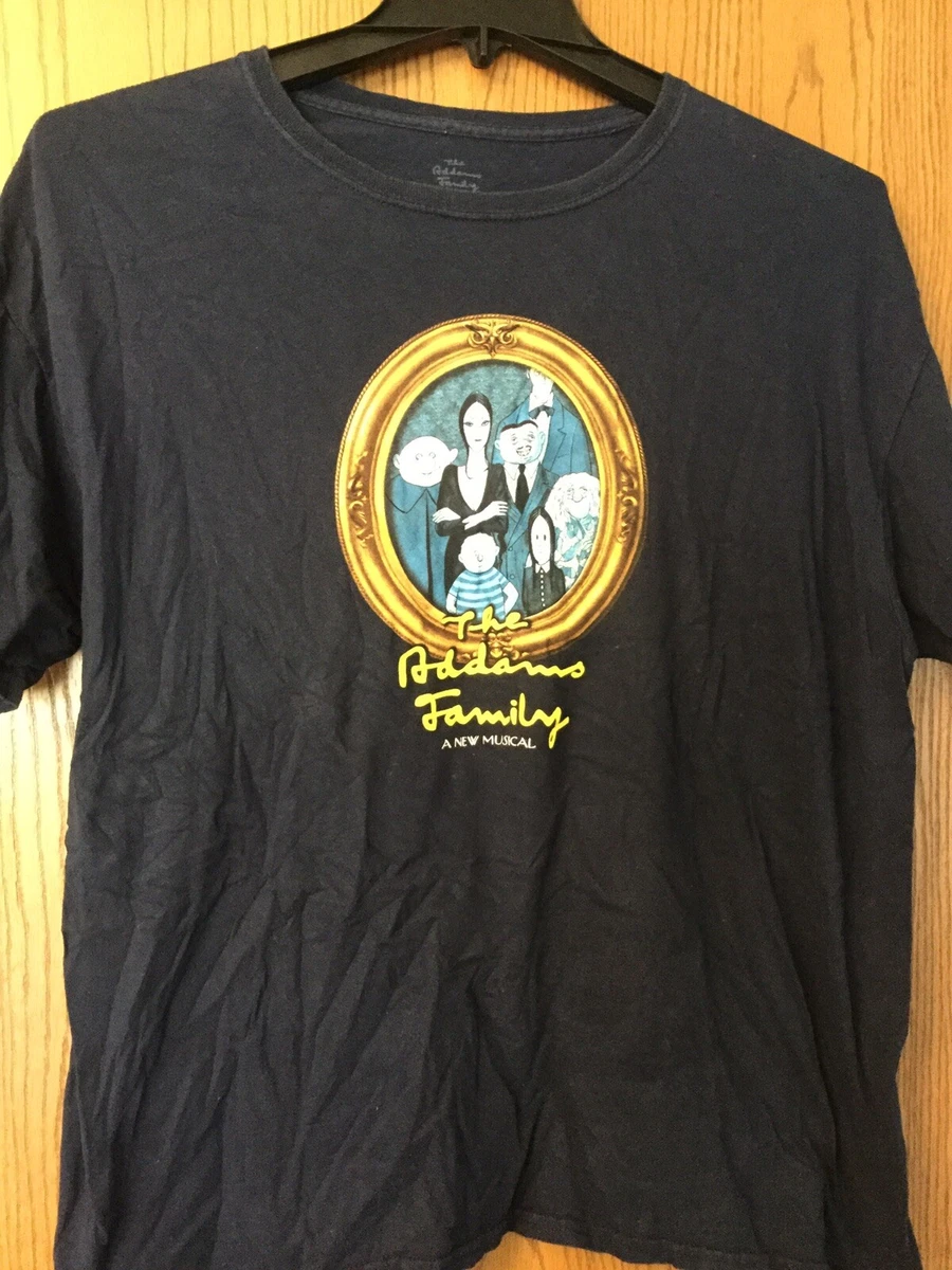 The Addams Family - A New Musical. Blue Shirt. XL.