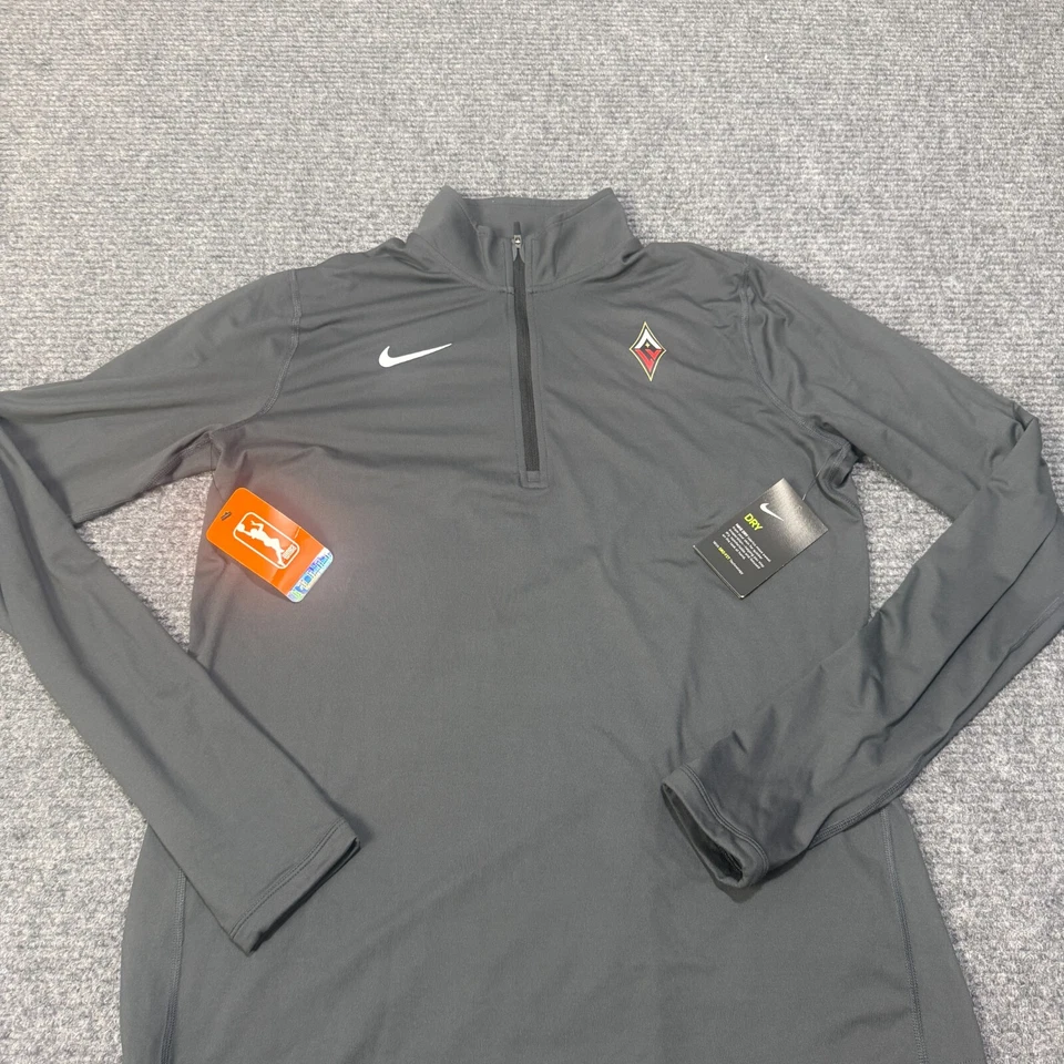 Pullover Las Vegas Aces para mujer XLT gris alto Nike Dri Fit WNBA 1/4 calentamiento XL Foto 2 de 4