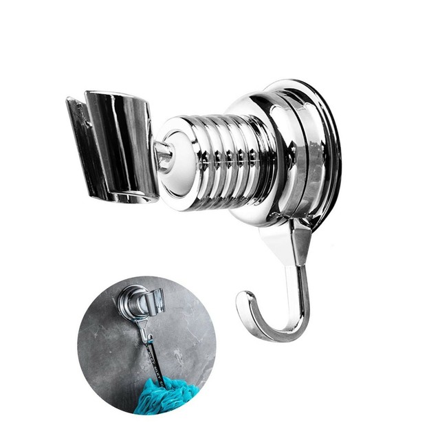 Adjustable Shower Head Holder with Sturdy Hook, Removable Hand Held