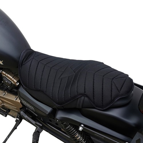 Motorcycle Seat Pad Comfort Cushion Air Pillow Cover Shock Absorption Pad Black - Picture 2 of 16