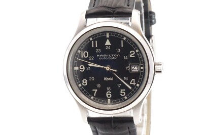 New Belt] HAMILTON Khaki Field 9721B Automatic Date Black