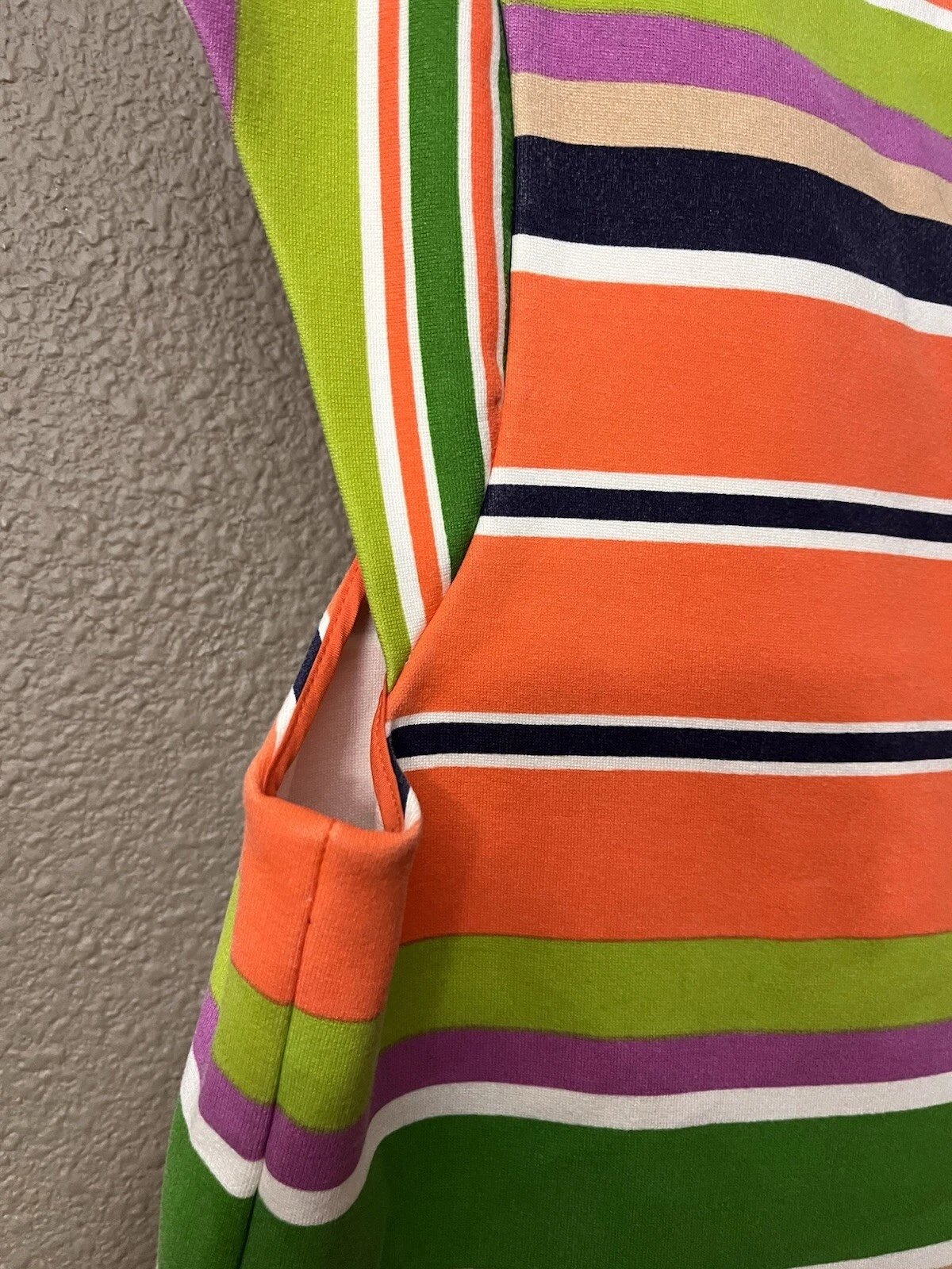 Abito da lavoro ufficio Kate Spade arancione blu Nico taglia 8