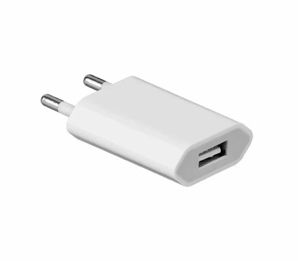 CARICABATTERIA PRESA CASA SPINA MURO ALIMENTATORE USB 5V 1A APPLE ANDROID IPHONE - Immagine 3 di 4