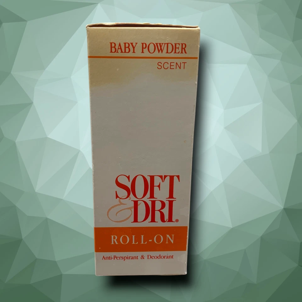 De colección 1991 Nuevo Gillette SOFT & DRI Roll-On Desodorante Bebé Polvo TV Película Prop Foto 3 de 4
