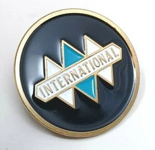 International harvester truck emblem lapel enamel hat pin peterbilt mack metal