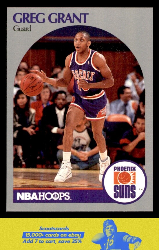 1990-91 Hoops Greg Grant (W/Paula Abdul) RC/Rookie card #235