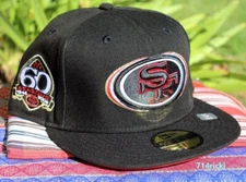 San Francisco 49ers 60th Anniversary Triple Outline Fitted Hat New Era 59FIFTY