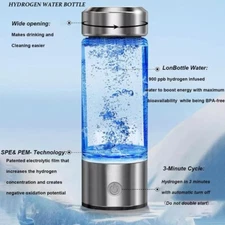 High Quality Portable Hydrogen Water Bottle Anti-Oxidant Water Filtration Bottle