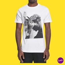 MISTER TEE Men's 2Pac Graphic T-Shirt, Cotton, White, UK S | EU 46 | US S