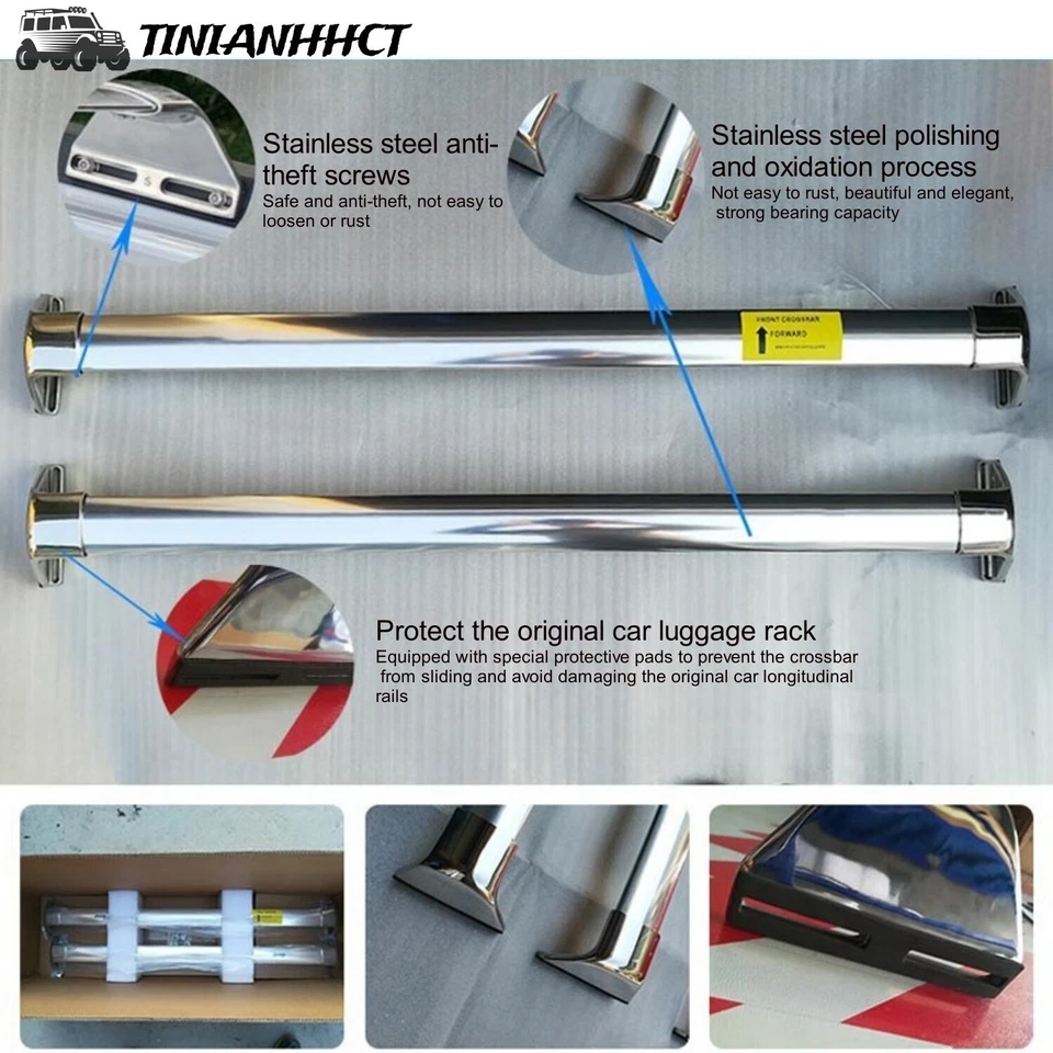 Barras transversales de 2 piezas para Jeep Compass 2007-2016 rieles de techo rieles laterales barras de techo Foto 2 de 4