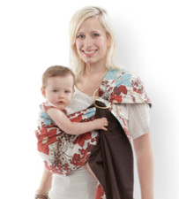 Rockin  Baby  Hippy Shake  Ring Pouch Sling Floral Cotton Baby Carrier S/M USA