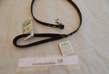 ferplast, schwarze Lederleine, ARENA, 15mm breit, Neuware