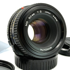 Minolta MD 50mm f/2 Lens; Minolta MC/MD mount