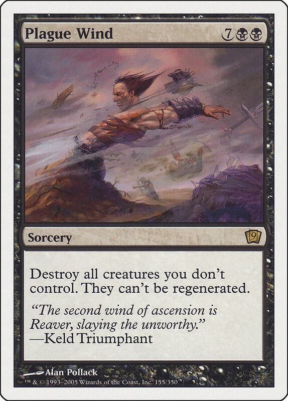 Plague Wind x (1) Ninth Edition - EX/NM 9th Edition 4RCards