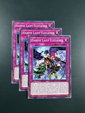 Yugioh - Harpie Lady Elegance X3 Playset - Common - LDS2 - 1st