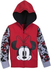 Disney Minnie Mouse Hoodie for Girls - Red Size 4