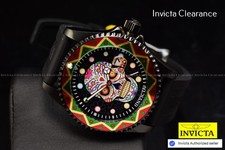 Invicta Mens Pro Diver LATAM Exclusive Dia De Los Muertos 43mm Black Strap Watch