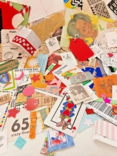 Junk Journal Papel Ephemera Kit: Vintage Paper Scraps for Collage & Painting