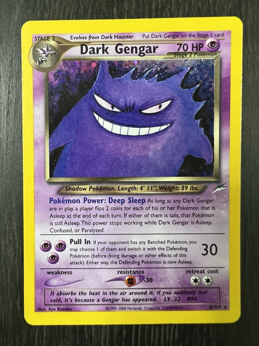 Darkness Gengar Pokémon TCG Neo Destiny Individual Collectible