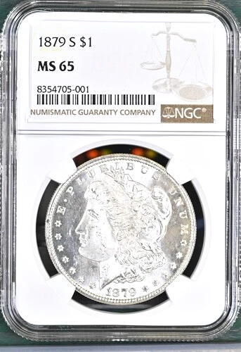 1879-S MORGAN SILVER DOLLAR NGC MS65 WOW STUNNER TAKE A L@@k WOW RARE DATE