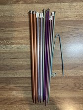 Lot of 10 Vintage Knitting Needles Boye Aluminum Sizes 6, 7, 11, 13 Mix 