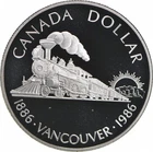 1986 Canada 50% Silver Canadian Silver Dollar - Centenary of Vancouver *2291