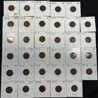 1927-D Lincon Wheat Penny Very Fine (VF) Lot of 34 Coins