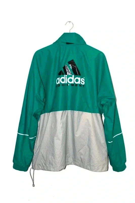 Adidas EQT Veste Coupe-vent et imperméable - Vert/Gris - Taille XL - Photo 4/4