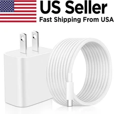 Original USB-C Fast Charger For iPhone 17 16 15 14 13 12 11 Pro Max Type C Cable