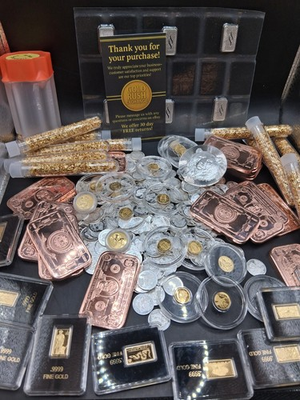 #ad ESTATE SALE OLD US COINS GOLD .999 SILVER BARS BULLION RARE COPPER ROUNDS $82.31